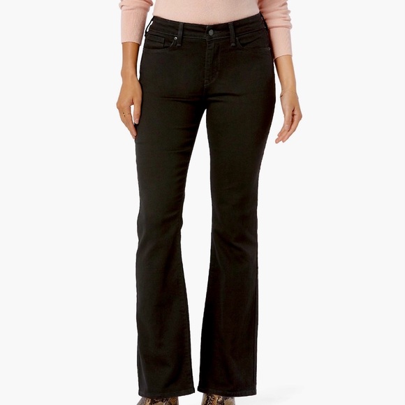 Levi’s Signature At Waist Bootcut Black Women's Jeans - Picture 2 of 11